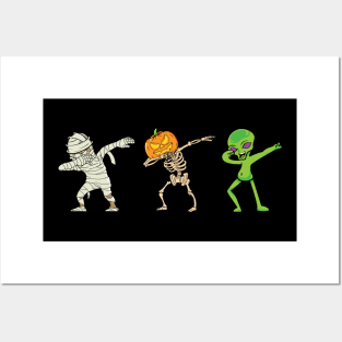 Dabbing alien Posters and Art